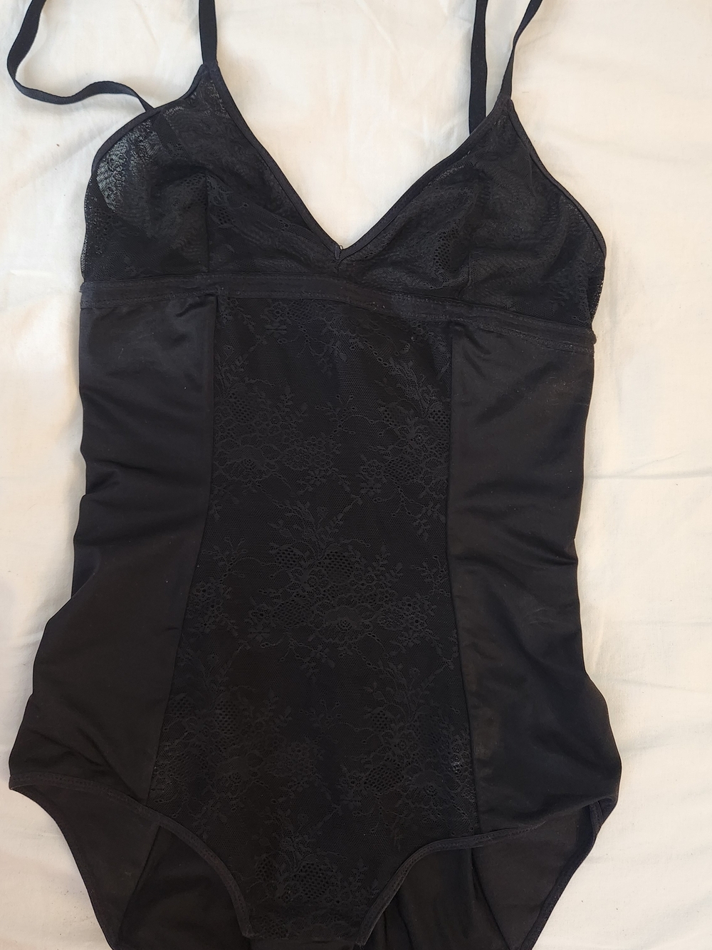 Black Lace Trim Bodysuit – Women Intimates & Sleepwear